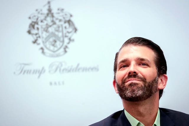 Donald Trump Jr., whose comments are used in new anti-Trump advert