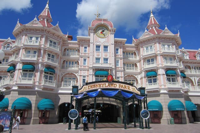 The entrance to Disneyland Paris