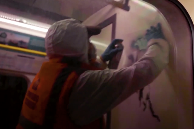 Banksy shared a video of new coronavirus-related art on 14 July.