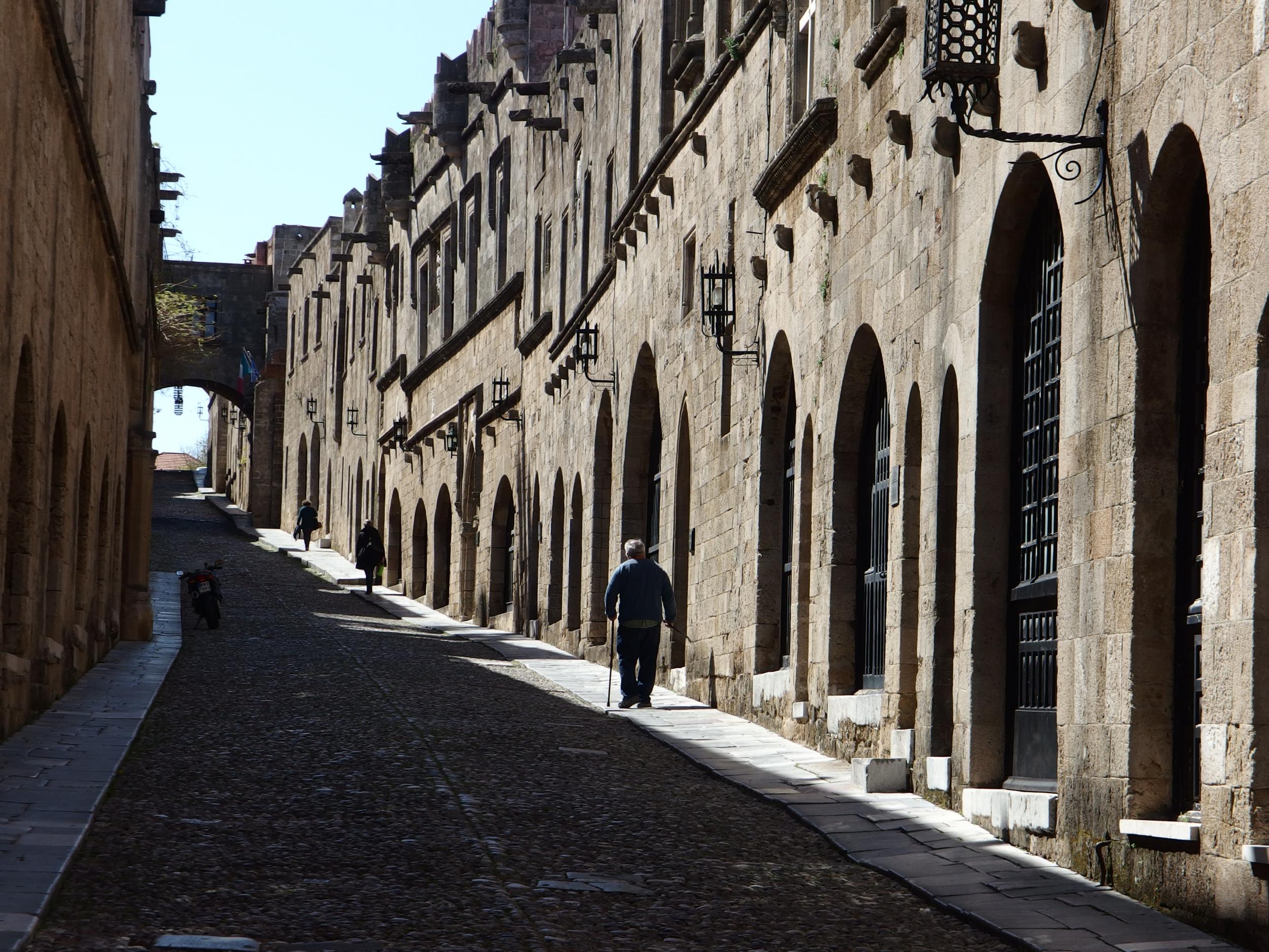Empty quarter: a street in Rhodes Town