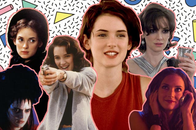 Winona Ryder in ‘Beetlejuice’, ‘Little Women’, ‘Heathers’, ‘Reality Bites’, ‘Black Swan’ and ‘Homefront’
