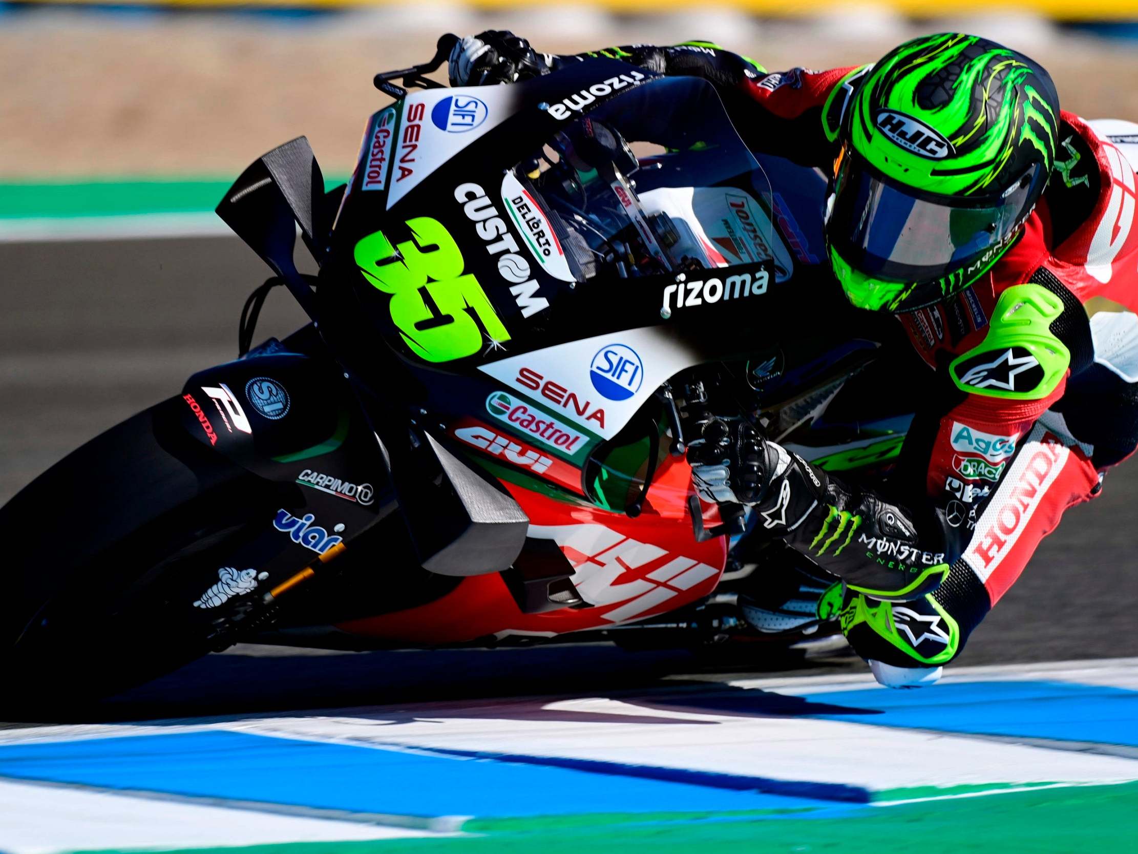 British rider Cal Crutchlow returned to action on Wednesday at Jerez as MotoGP returns
