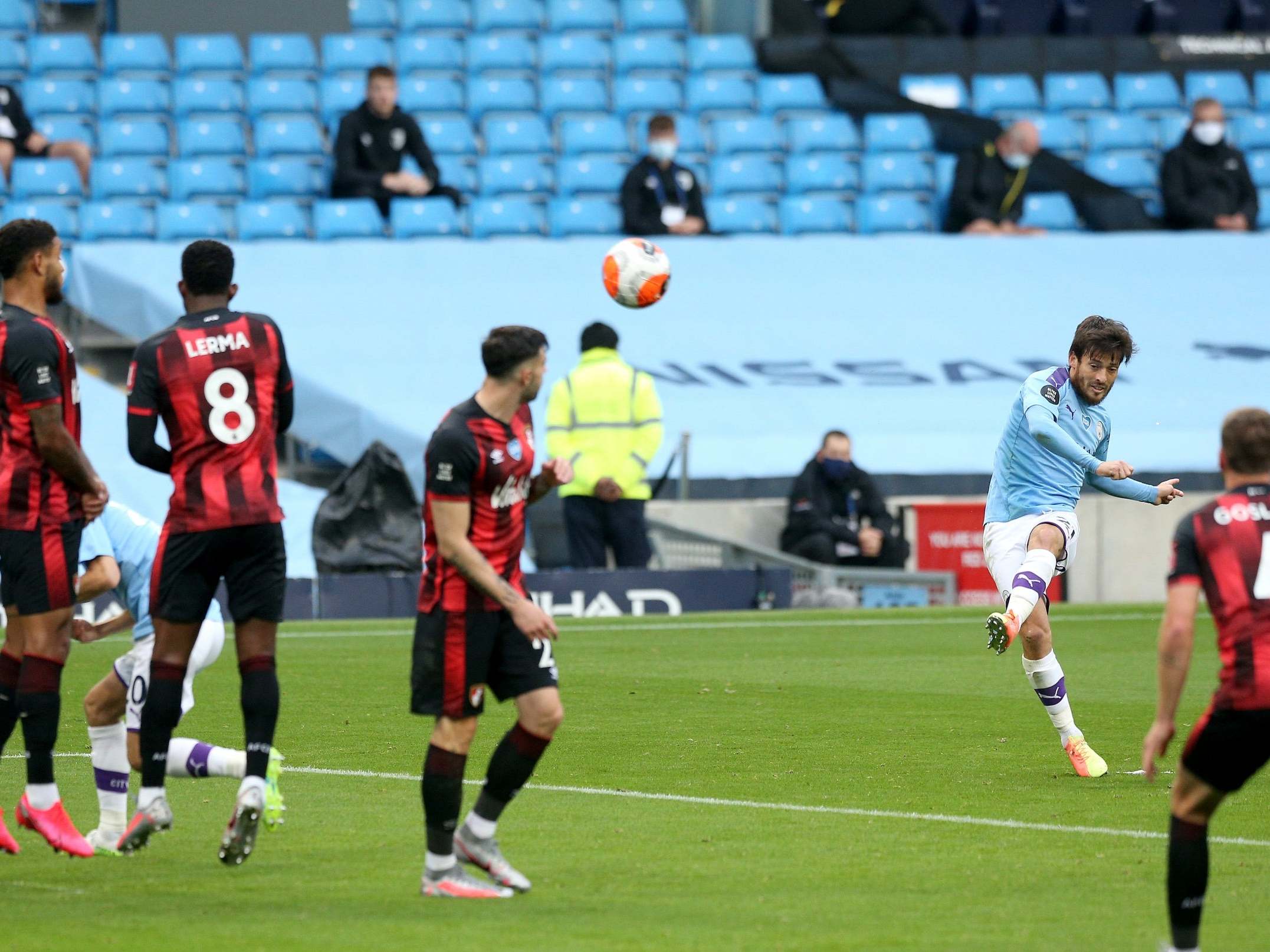 David Silva put City ahead with a fabulous free-kick