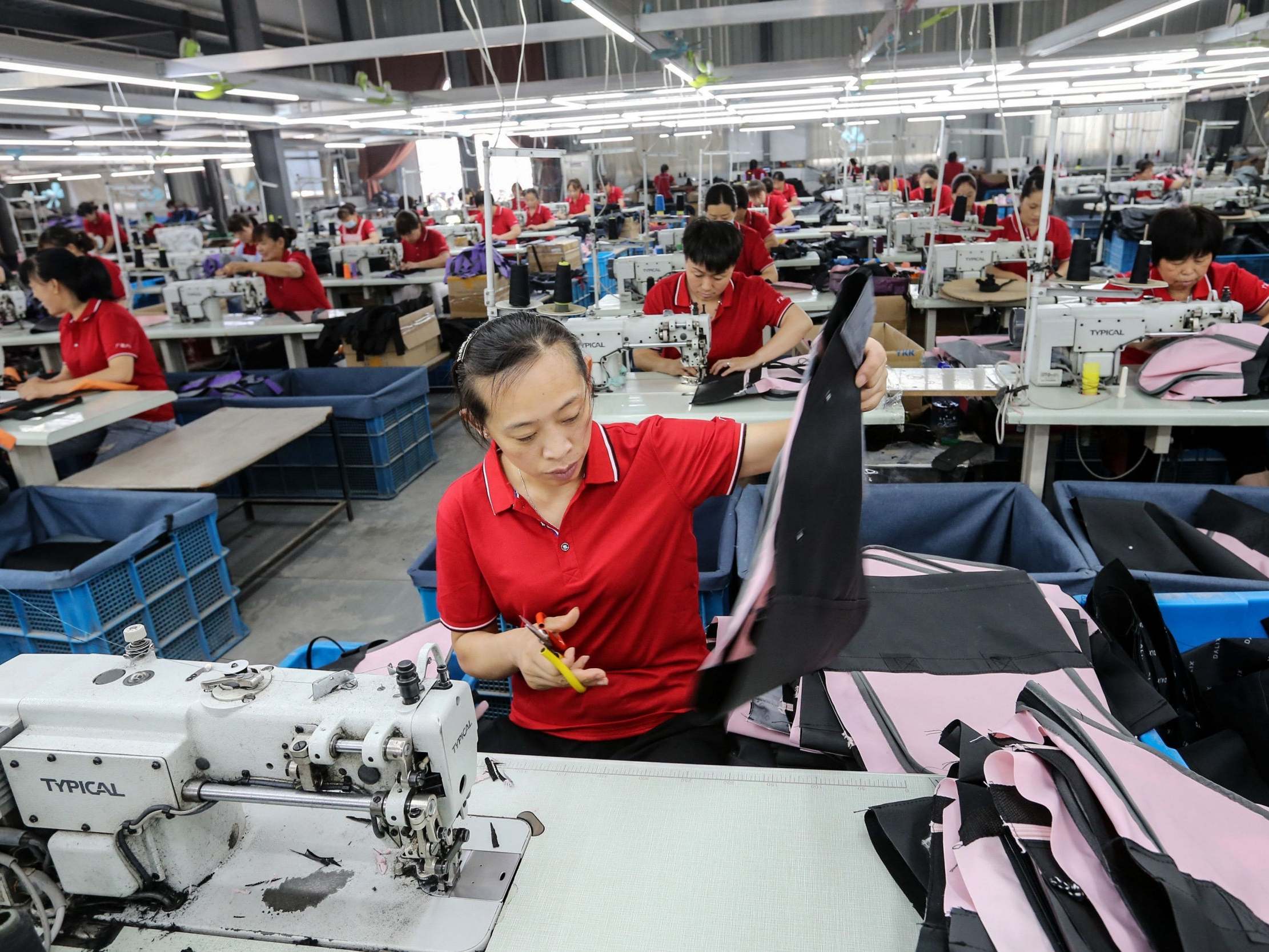Economists say China's growth has been fuelled by the manufacturing sector