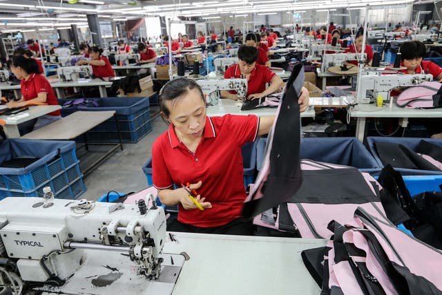 Economists say China's growth has been fuelled by the manufacturing sector