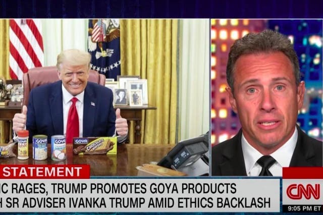 Related video: Chris Cuomo lambasts Donald Trump over Goya promotion post