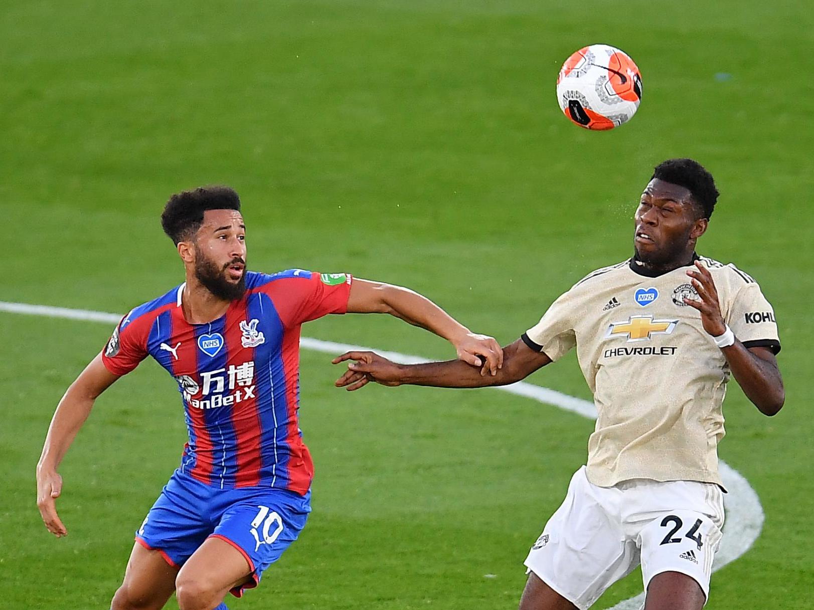 Timothy Fosu-Mensah (right) made his first league start for United in over three years