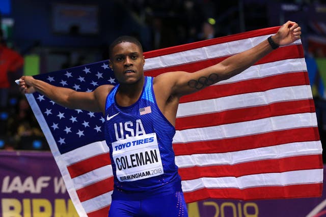 Christian Coleman is set to be banned from the sport