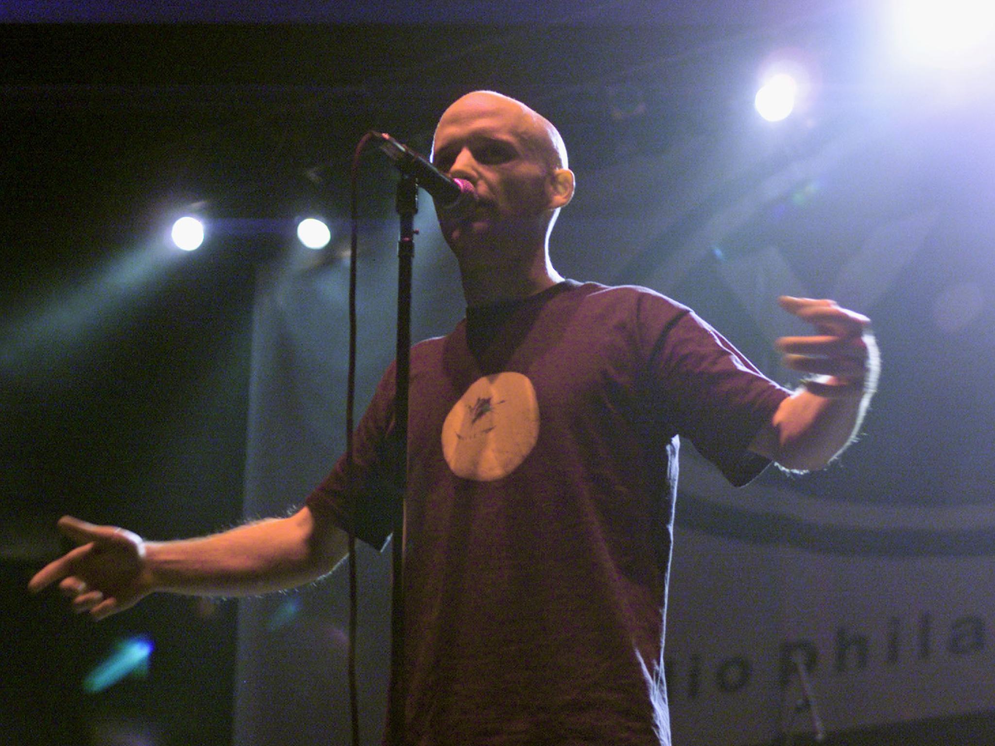 Moby performing at Y100 Radio Show in Philadelphia in 1999