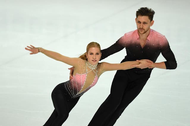 Ekaterina Alexandrovskaya (left) retired from figure skating in February after sustaining several injuries