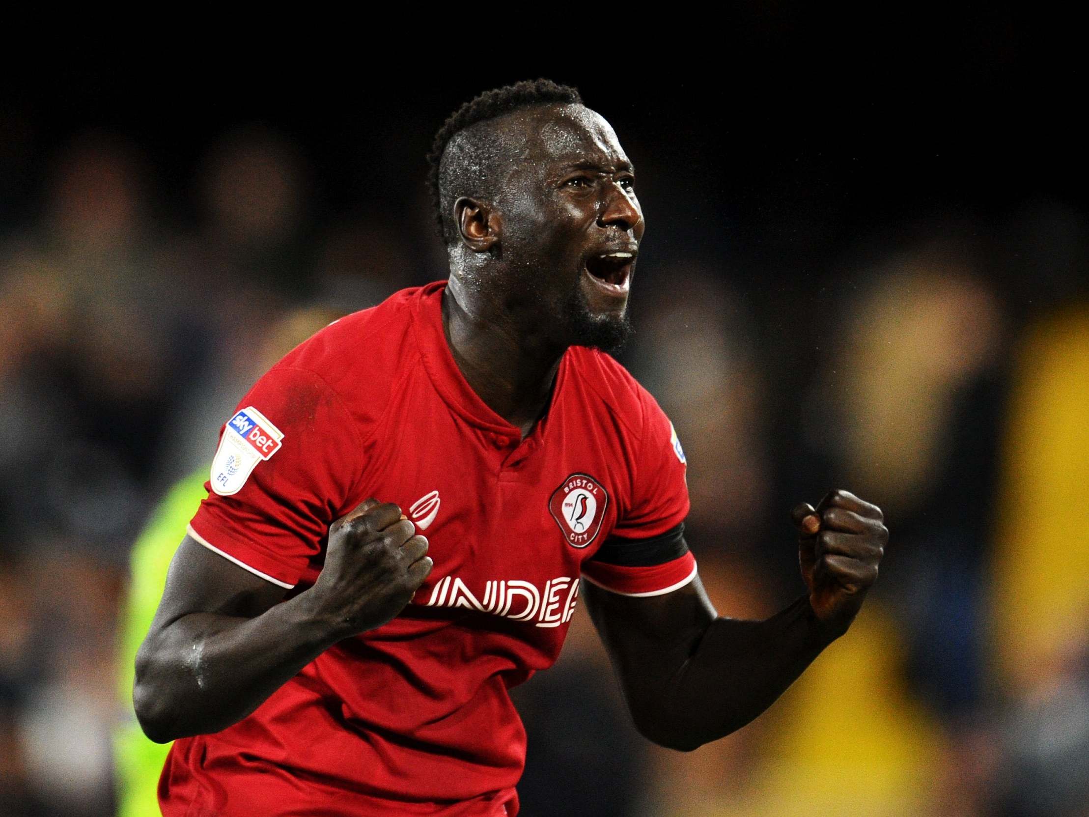 Bristol City striker Famara Diedhiou subjected to racist abuse on social media after missing penalty thumbnail