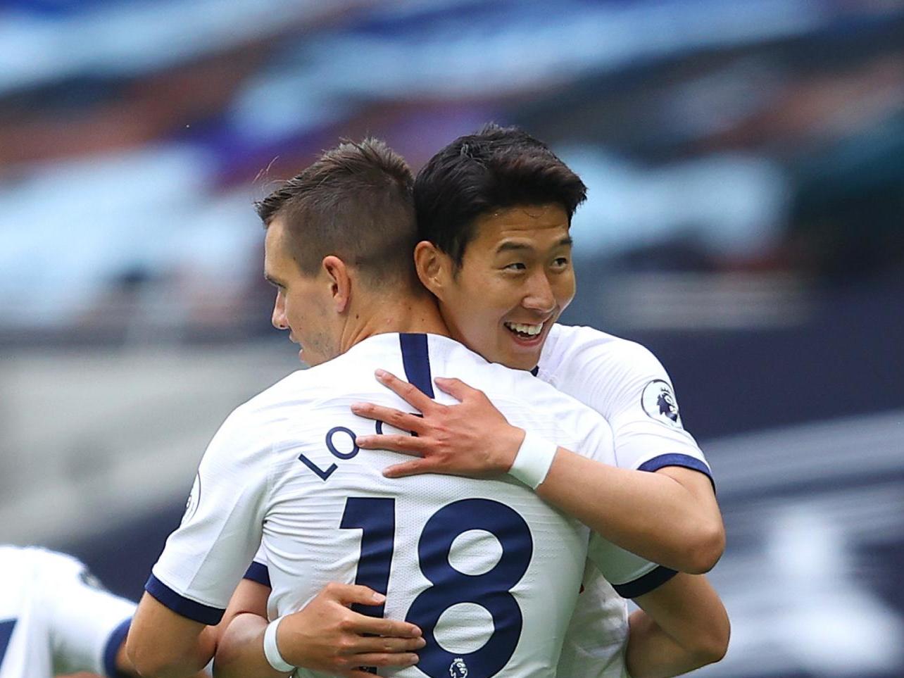 Lo Celso celebrates with Son