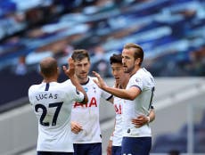 Kane inspires Spurs as Leicester crumble in blow to top four hopes