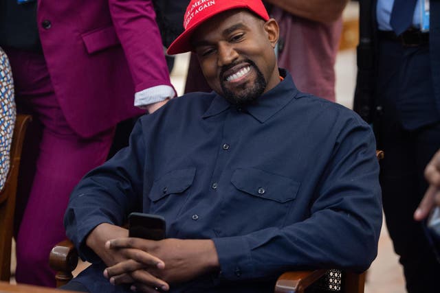 Rapper Kanye West, a friend of Donald Trump's son-on-law Jared Kushner. AFP via Getty Images