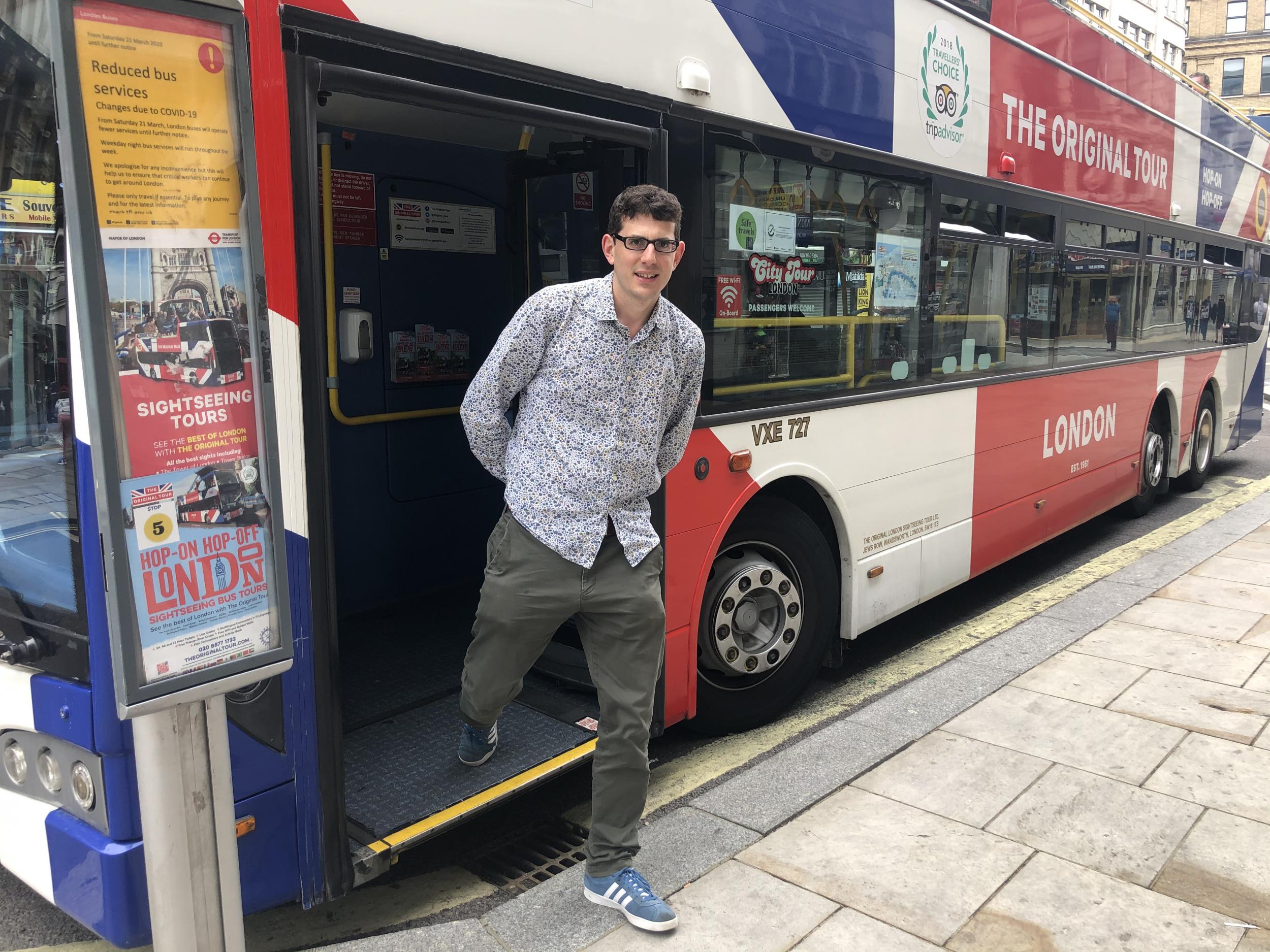 Londoners urged to travel to work in the fresh air on an open-top ...