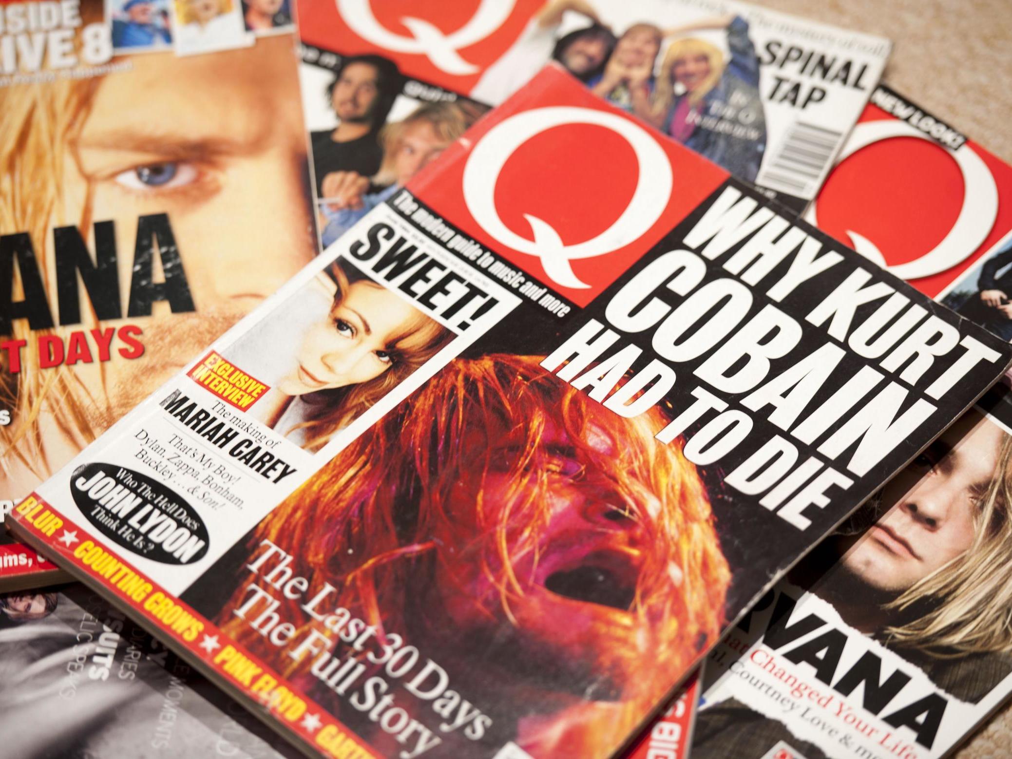 Classic Kurt Cobain covers of the influential UK music magazine Q