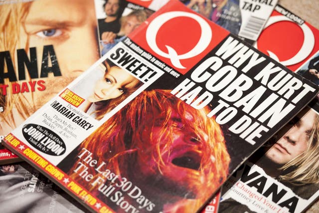 Classic Kurt Cobain covers of the influential UK music magazine Q