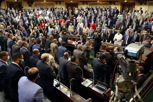 Egypt’s House of Representatives attended a closed-door session on Monday and approved plans to send troops to 'defend Egyptian national security'