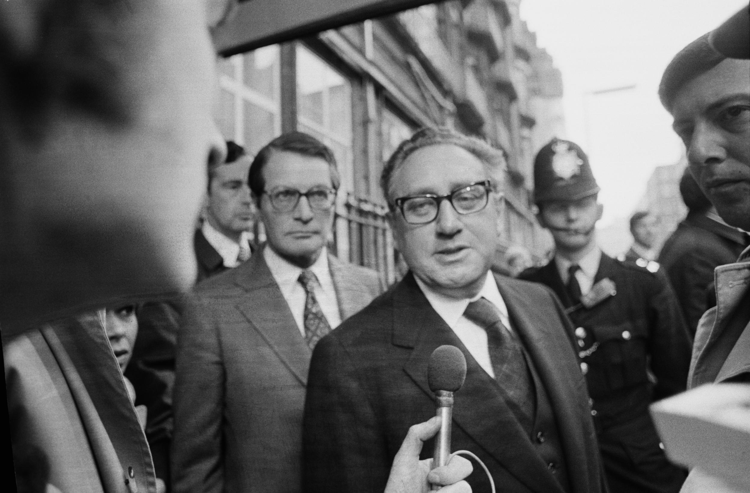 Henry Kissinger in 1975; he is still growling away at the heart of the Bilderberg Group today