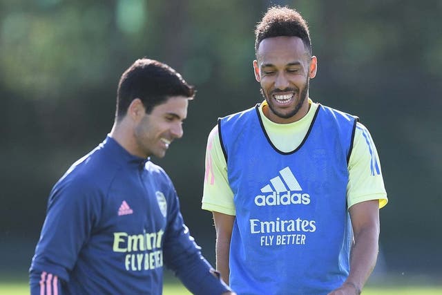 Mikel Arteta is increasingly confident that Pierre-Emerick Aubameyang will remain at Arsenal with a new contract