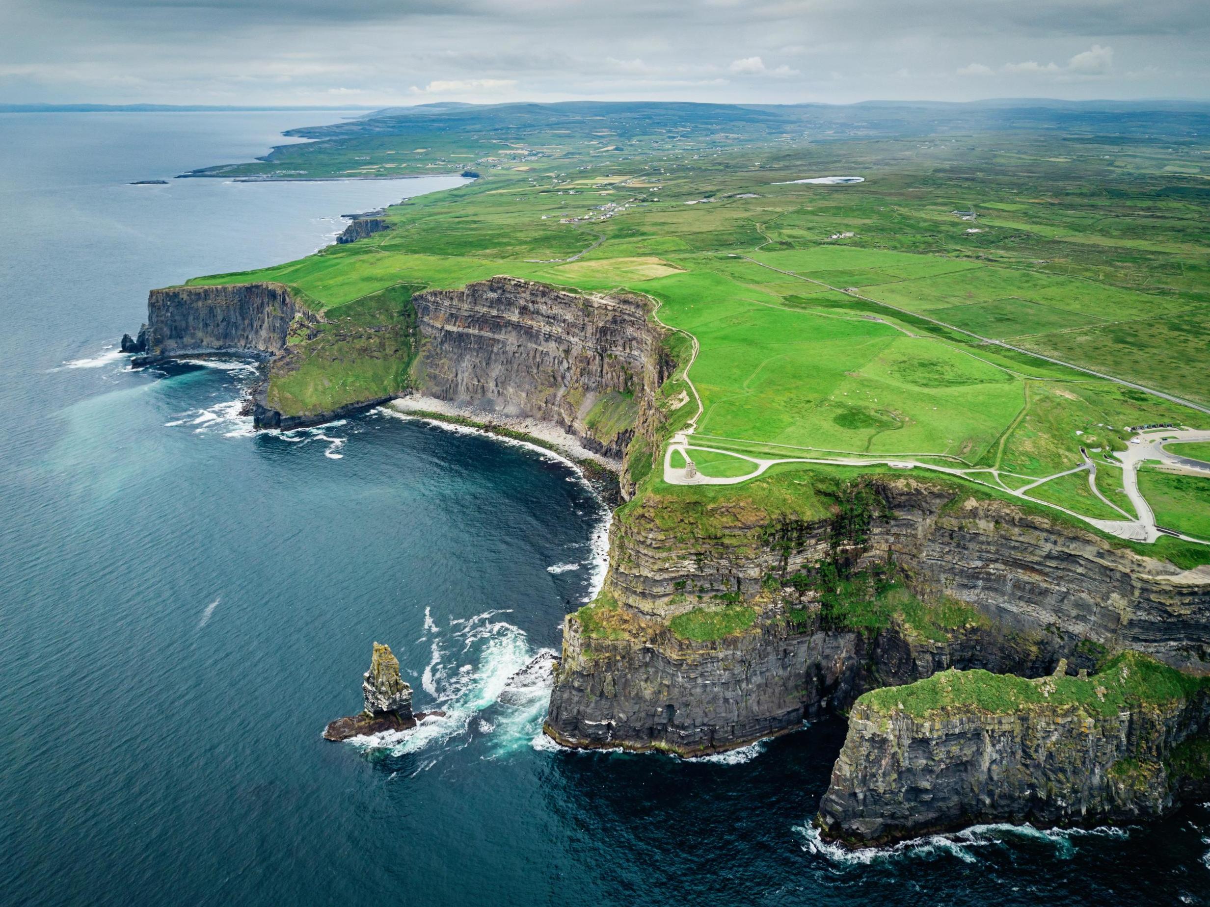 The Cliffs of Moher in County Clare, where fossils fuels will now stay underground