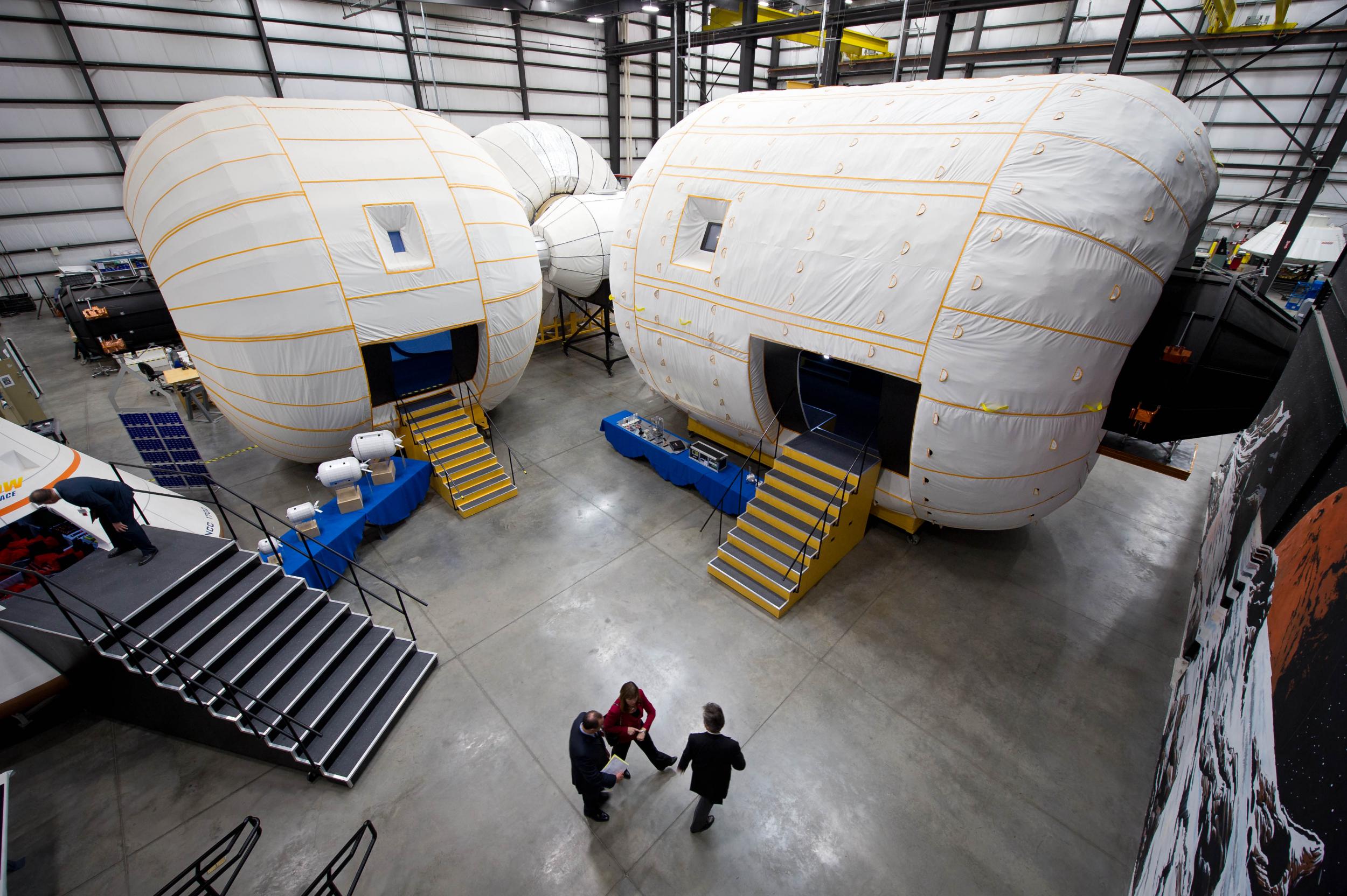 Bigelow’s aerospace facilities in Las Vegas. Nasa is discussing partnerships with Bigelow (Nasa/Bill Ingalls)