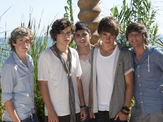 A newly formed One Direction make their first appearance on The X Factor in 2010