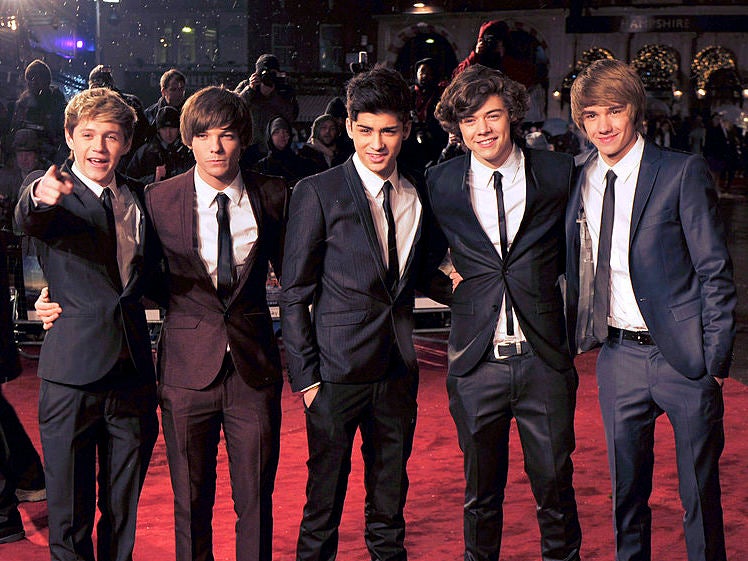 The group attend a film premiere in 2010, while still competing on ‘The X Factor’