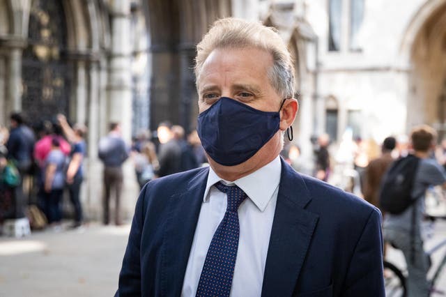 Christopher Steele, a former British spy who wrote a 2016 dossier about alleged links between Donald Trump and Vladimir Putin, leaves the High Court in London following a hearing in the libel case brought against him by Russian businessman Aleksej Gubarev