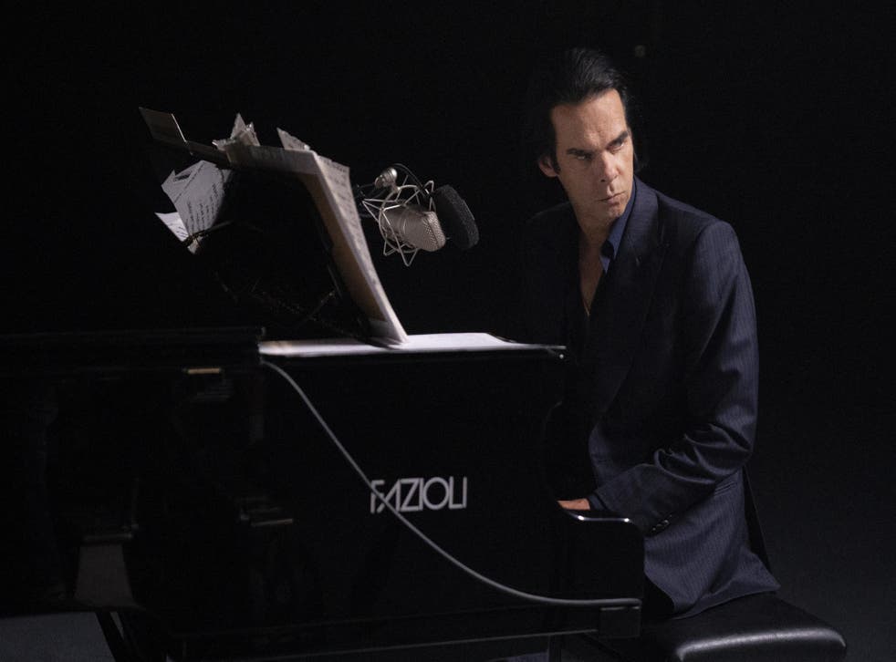 Nick Cave performs to an empty Alexandra Palace in London