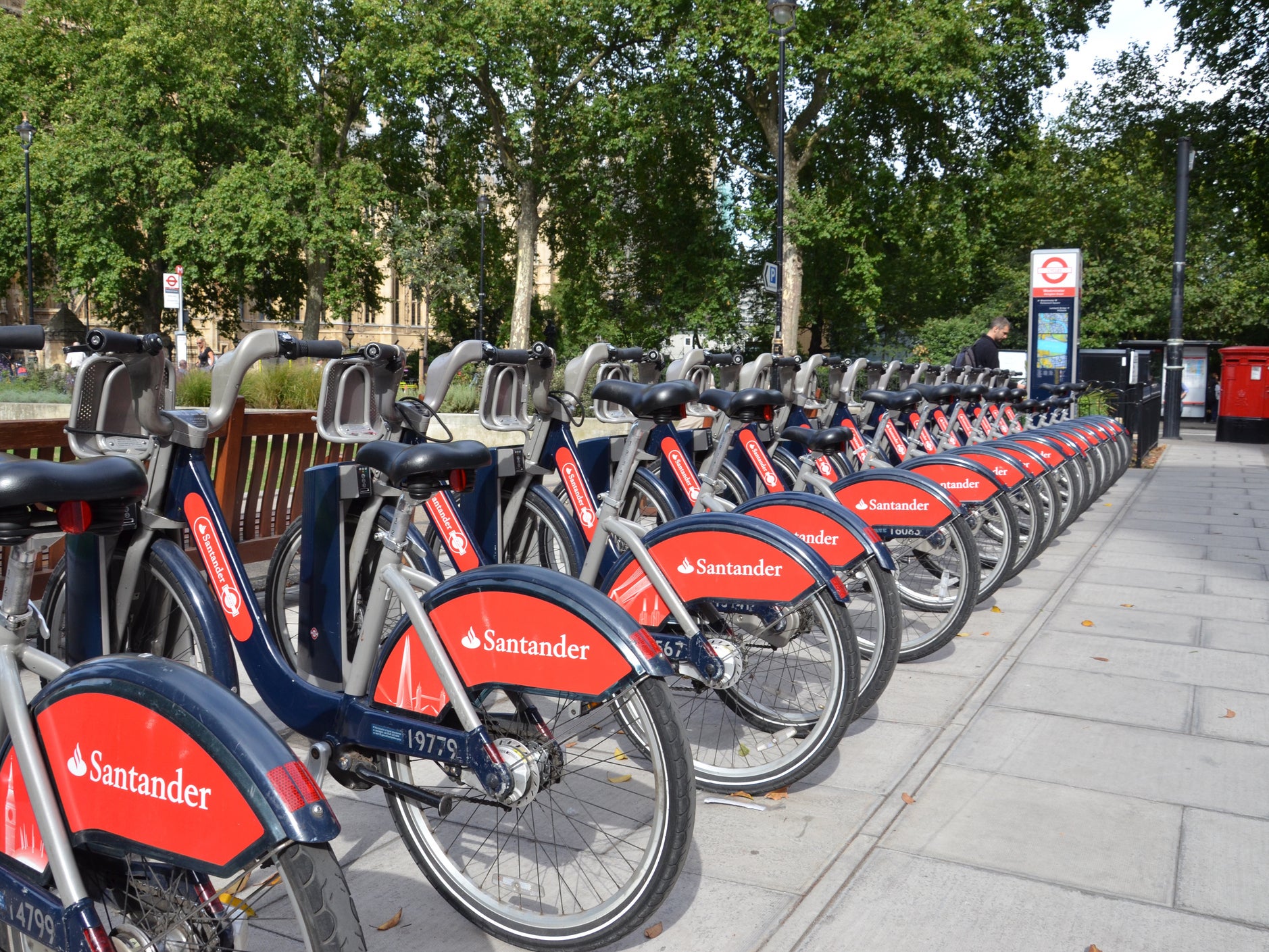 Google will provide real-time information showing how many bikes are available at docking stations