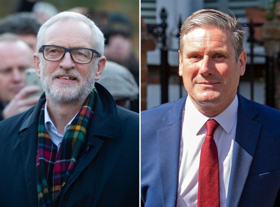 Jeremy Corbyn has defended his actions as leader before Starmer took over