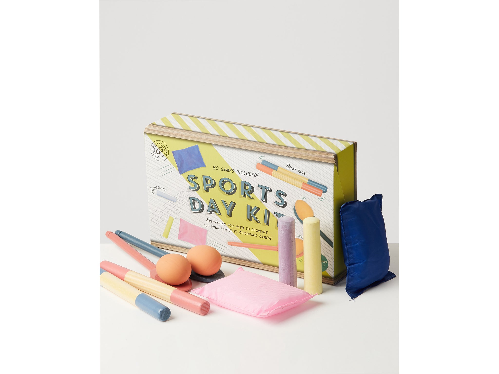 Recreate a school sports day with this retro kit