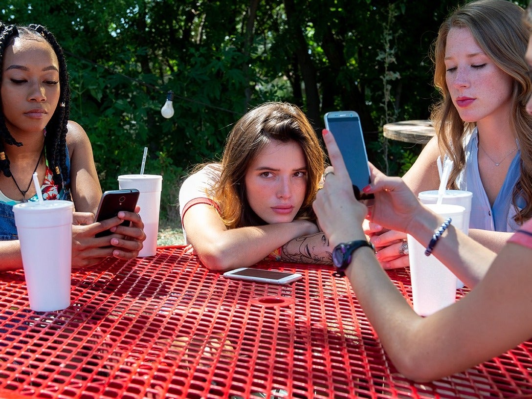 Thorne (centre) as Arielle in ‘Infamous’