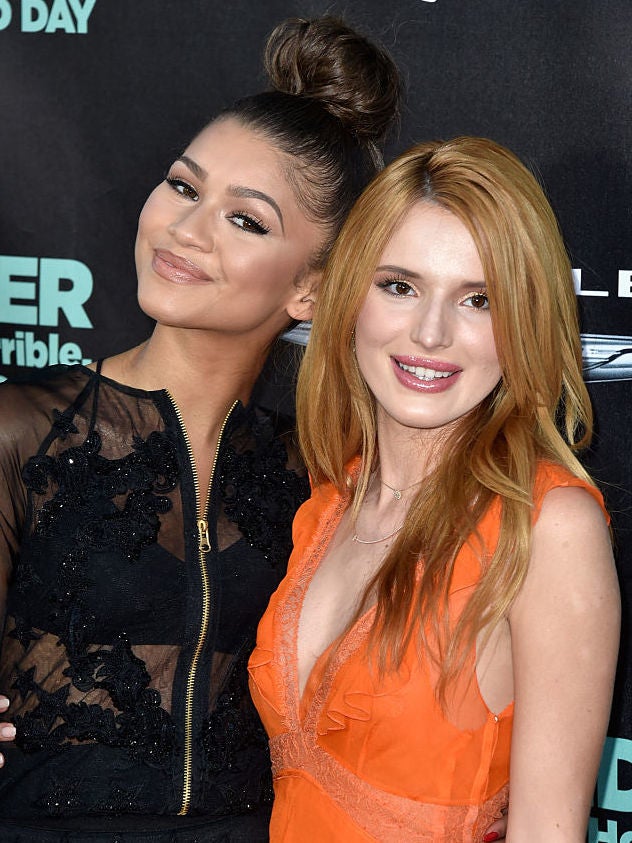 Disney kids: Thorne and her ‘Shake It Up’ co-star Zendaya at a film premiere in 2014