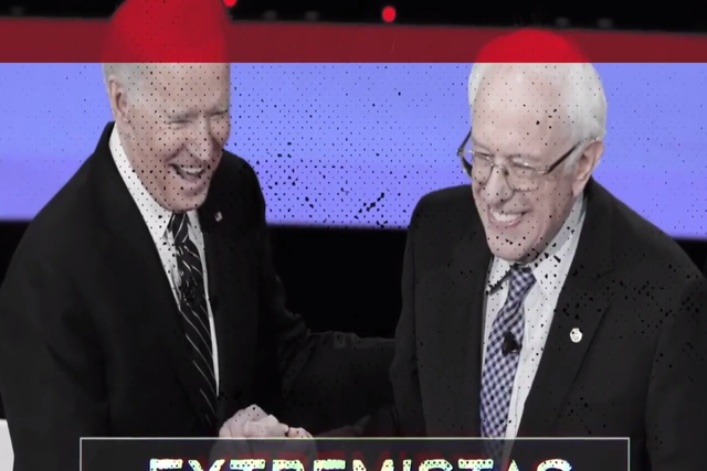 The Democratic party was labelled as "too extreme" in the Spanish language TV ad from the Trump campaign