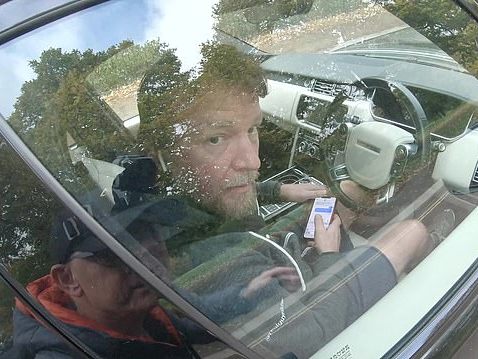 Guy Ritchie is caught on video texting while driving by YouTuber CyclingMikey
