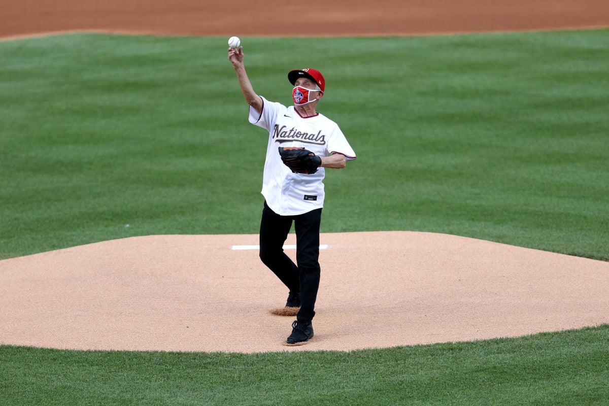 Ryan Zimmerman advises Dr. Fauci on opening day first pitch