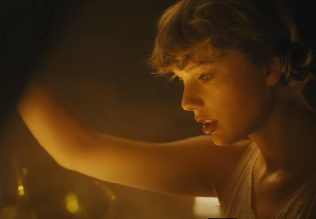 Taylor Swift in the music video for 'cardigan'