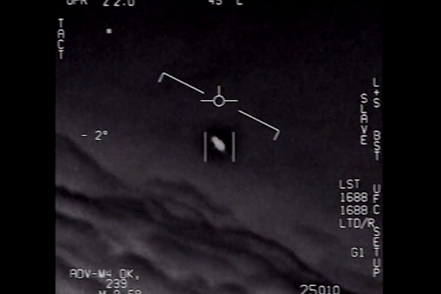 The US Navy released video earlier this year showing what appeared to be 'UFOs'