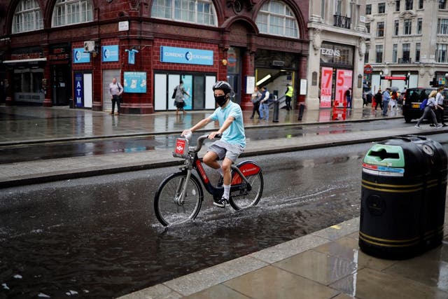 Large parts of the UK will see showers and thunderstorms this weekend