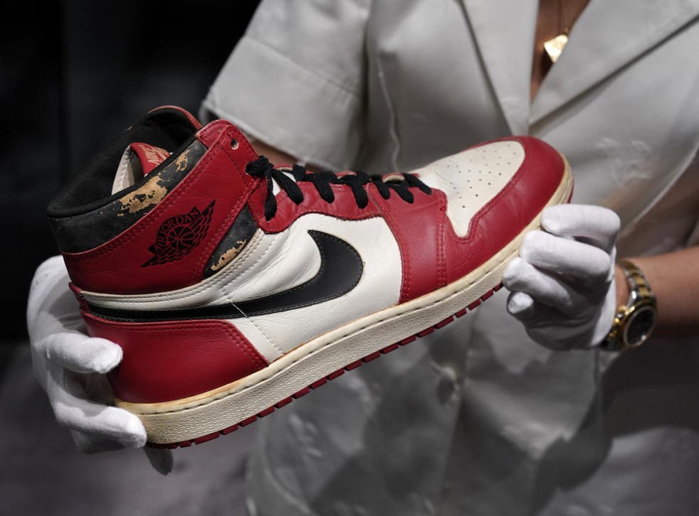 Iconic Air Jordans worn by Michael Jordan expected fetch £665,000 in | The Independent | Independent