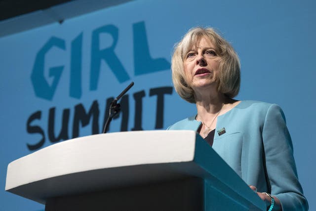 Theresa May announces the centre’s establishment at the 2014 Girl Summit