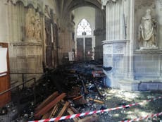 Church volunteer admits arson attack on Nantes cathedral