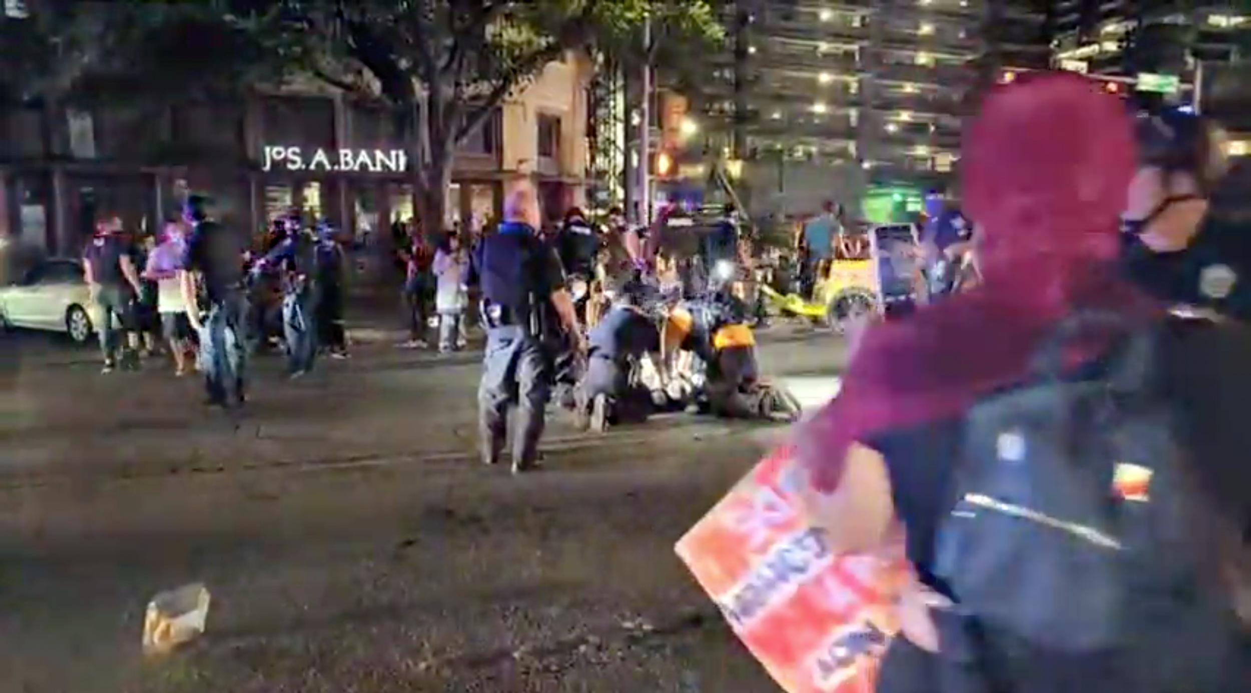 Driver shoots man dead during Texas protest, police say