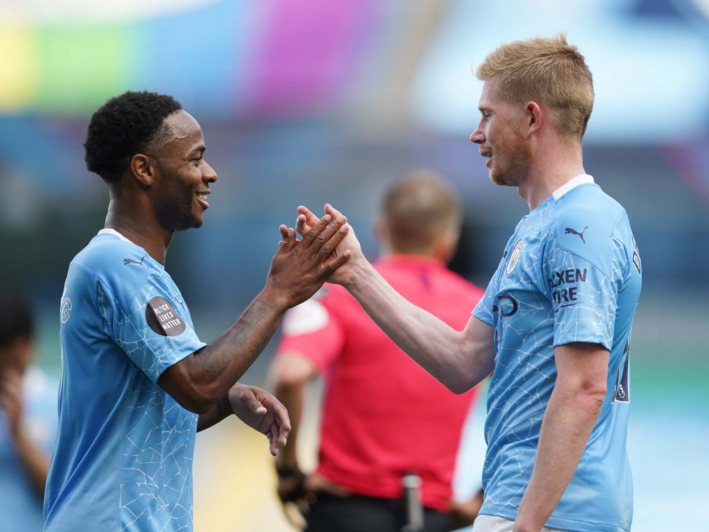 Sterling thanks De Bruyne for his assist