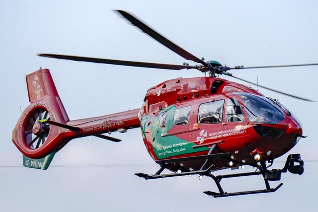 Three people were taken to hospital by the coastguard helicopter, one by an air ambulance and two by road ambulance, HM coastguard said