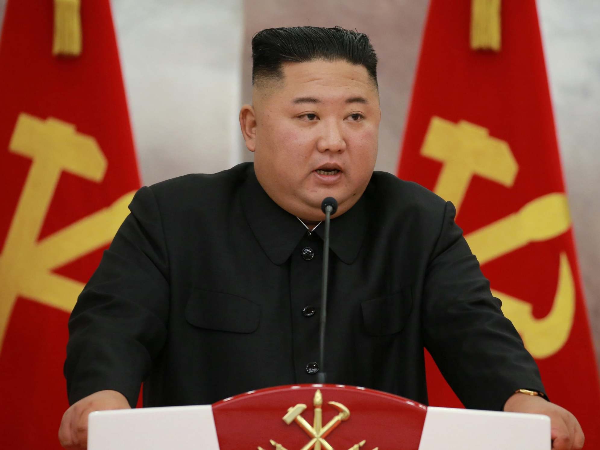 Kim Jong-un enforced a lockdown yesterday after a suspected case was found in a border city