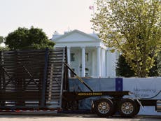 White House presses ahead with new 13ft-high 'anti climb' wall