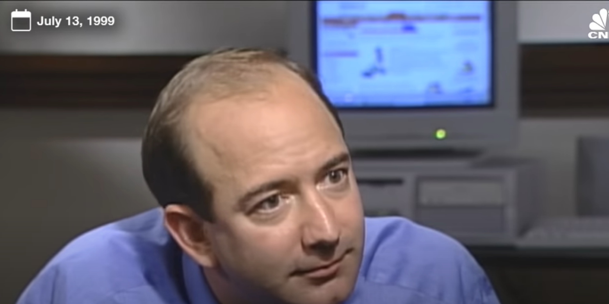 Jeff Bezos: Clip of Amazon owner talking about online shopping in 1999
